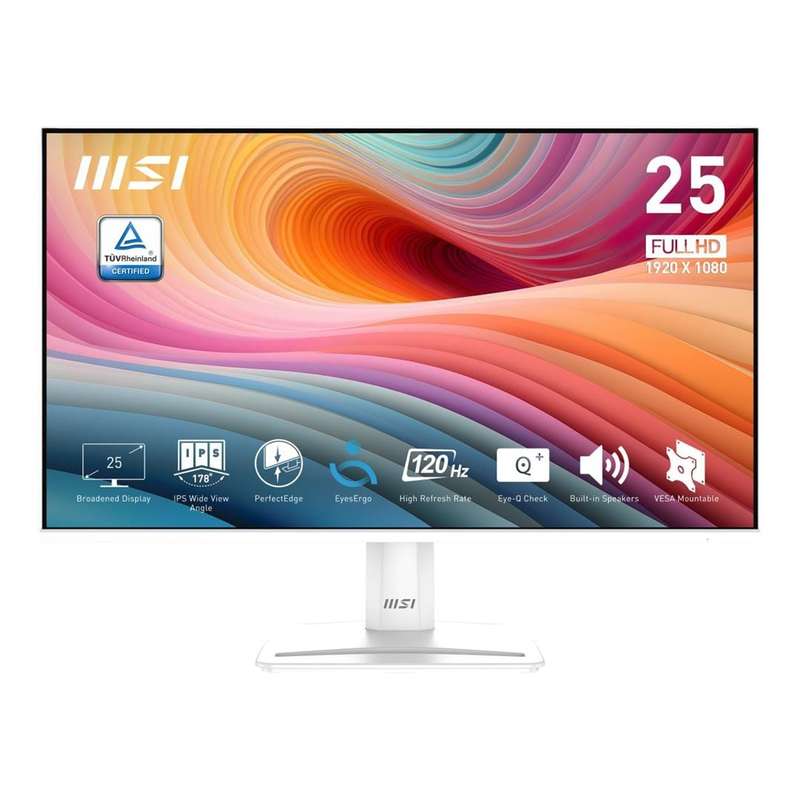 MSI Pro MP251W E2 24.5-inch 1920 x 1080p FHD 16:9 120Hz 1ms LED IPS Monitor