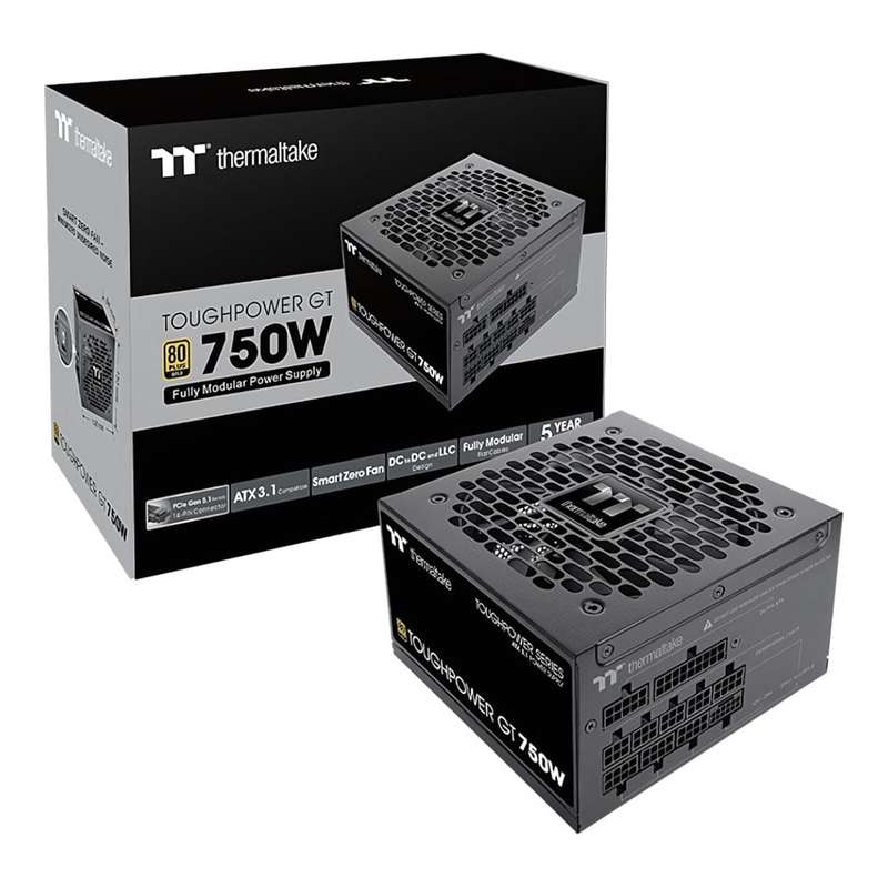 Thermaltake Toughpower GT 750W 80 Plus Gold ATX Power Supply PS-TPT-0750FNFAGE-3