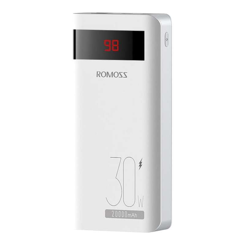 Romoss Sense 6PS Pro 20000mAh 30W Fast Charge Powerbank White PSN20-191-1133H