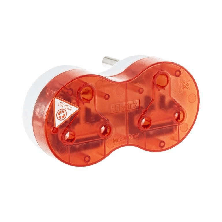 LinkQnet 2x 3-Way SA Surge Adapter Red Top Plug PWR-ADA-2X16-SURG-RD