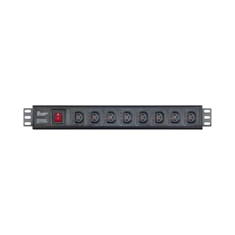 LinkQnet 8-Port Lockable C13 Metal Multi-Plug PWR-MP-8P-IEC-MTL-LQ