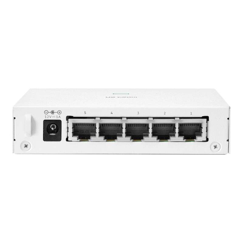 HPE Networking Instant On 1430 5-port Unmanaged L2 Gigabit Ethernet Switch White R8R44A