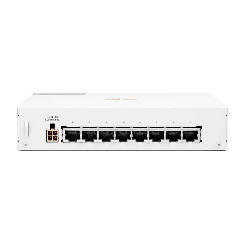 HPE Networking Instant On 1430 8-port Class4 Unmanaged L2 Gigabit Ethernet PoE Switch White R8R46A
