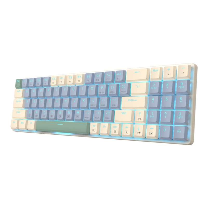 Redragon BS8772 Wireless Keyboard and Mouse Combo Cream Blue RD-BS-8772CB