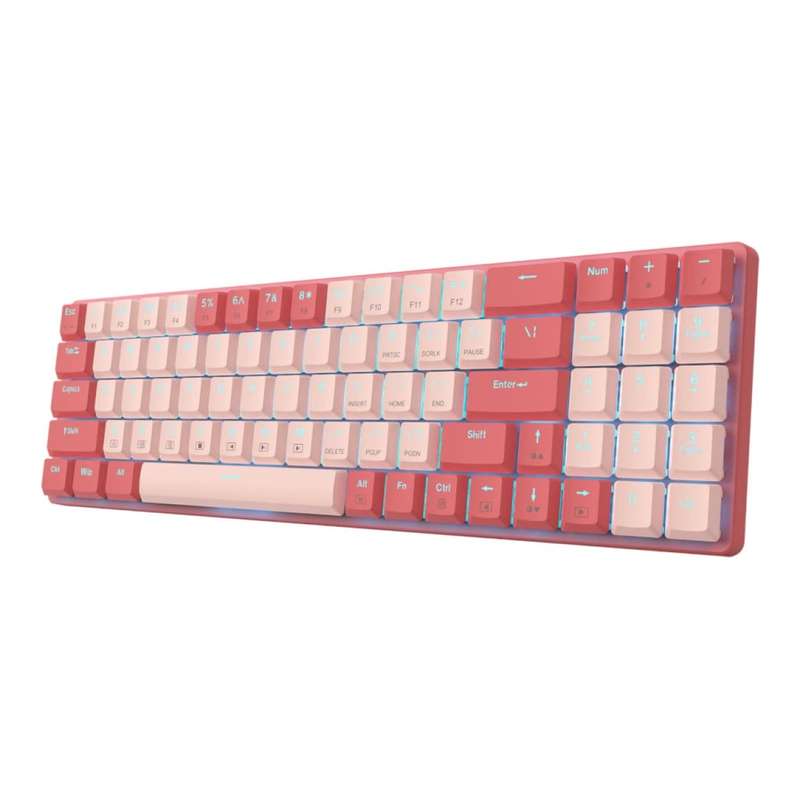 Redragon BS8772 Wireless Keyboard and Mouse Combo Red Pink RD-BS-8772RP