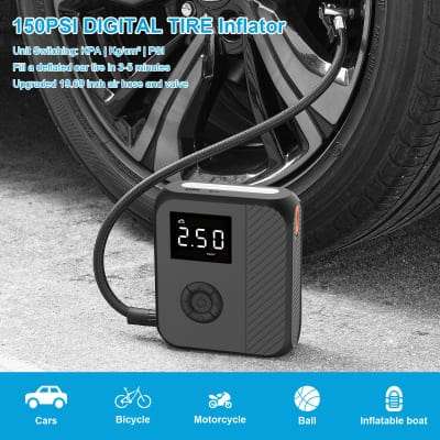 Rizzen 2000mAh Jump Starter & Air Pump with 12000mAh Powerbank RIZZ-HZ010