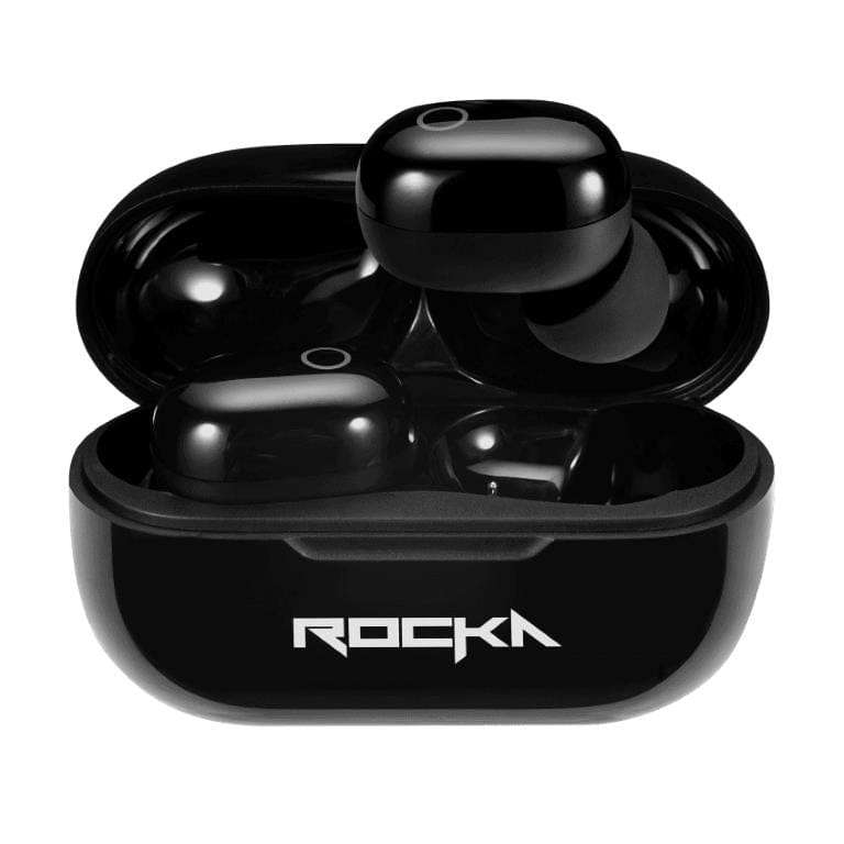 Rocka Free+ Series Wireless Earbuds with Charging Case Black RK-1117-BK