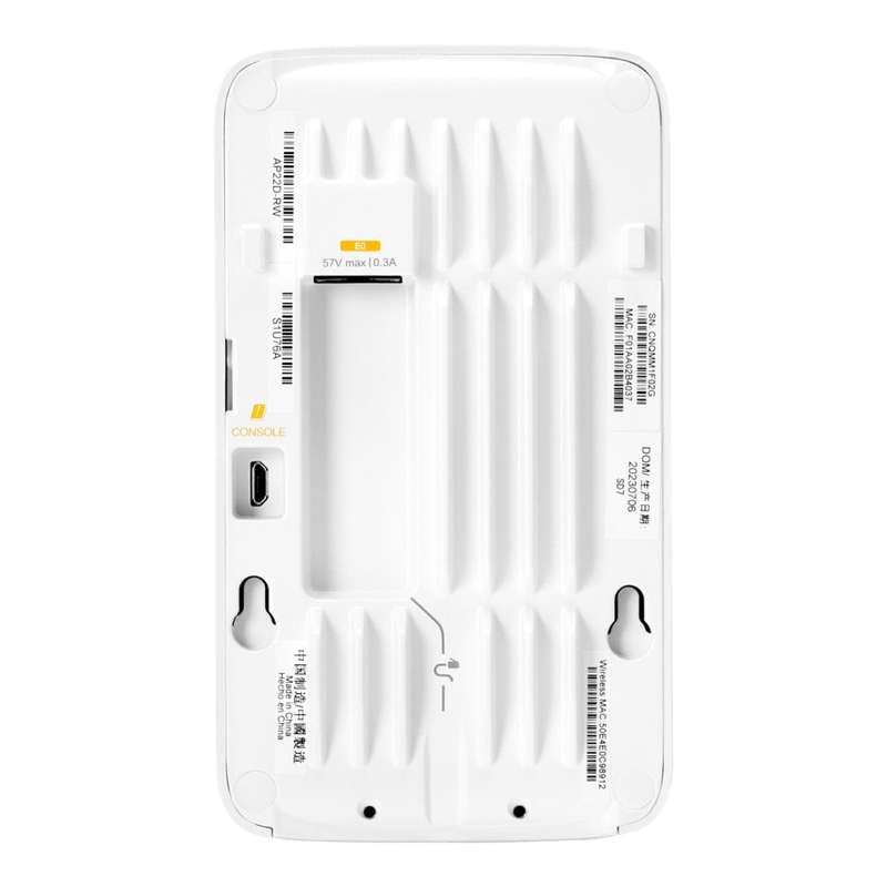 HPE Networking Instant On AP22D (RW) Dual Radio 2x2 Wi-Fi 6 Access Point S1U76A