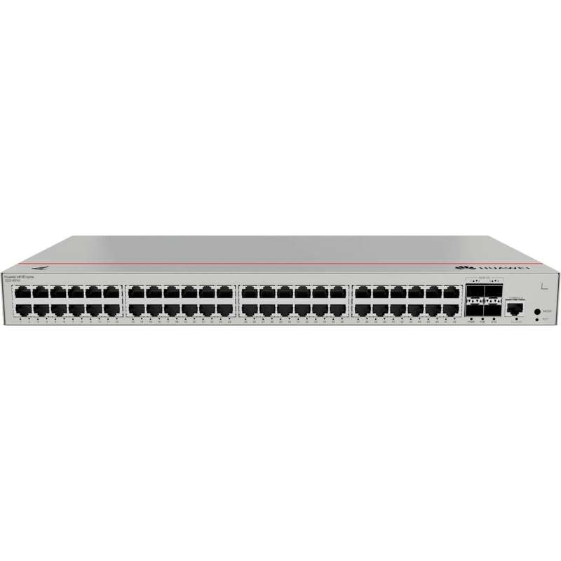 Huawei S220-48P4X 48-port GbE PoE+ L2 Managed Network Switch with 4x 10GE SFP+ Ports