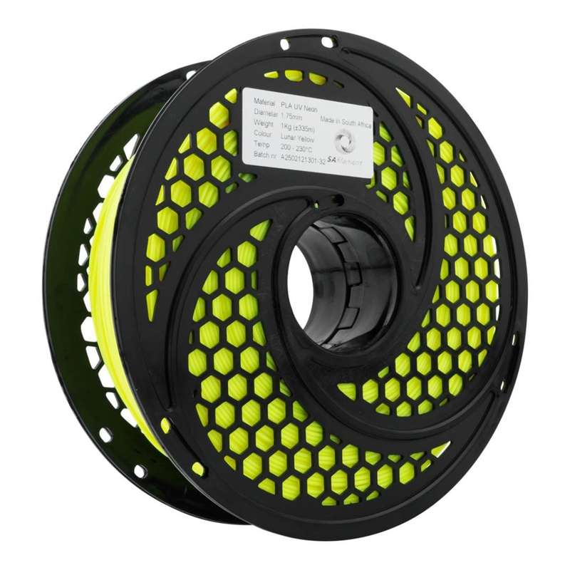 SA Filament PLA UV Neon Filament 1Kg - Lunar Yellow SAF-PLA-D06