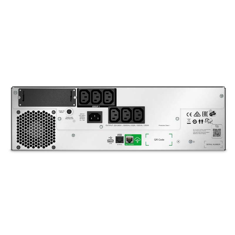 APC Smart-UPS 1500VA 230V Lithium-ion 6x IEC C13 Outlet 3U Line Interactive Rackmount UPS SMTL150...