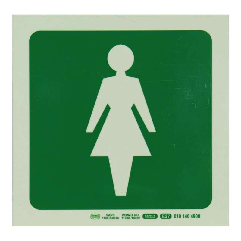 Parrot Photoluminescent 190mm Safety Sign E27 Female Symbol SNP19E27