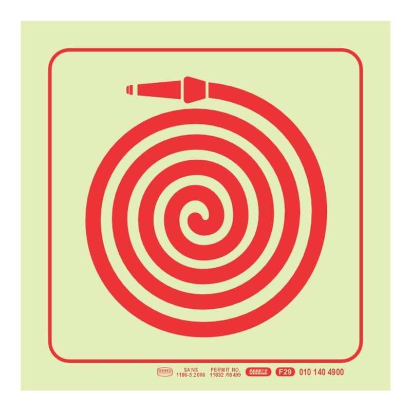 Parrot F29 Photoluminescent 190mm Safety Sign SNP19F29