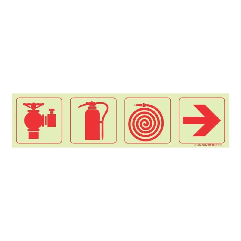 Parrot F3 Photoluminescent 190mm Safety Sign SNP19F3