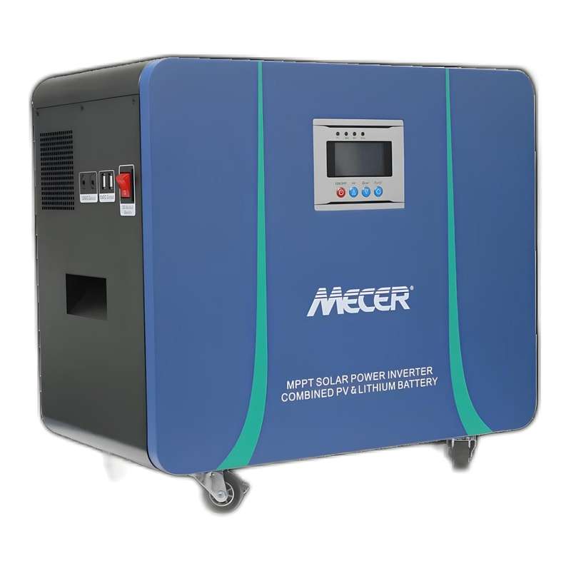 Mecer 2kVA 2kW Lithium Battery Inverter Trolley with 100Ah Lithium-ion Battery and 820W MPPT Cont...