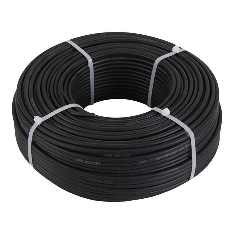 Solarix 6mm Single Core Solar Photovoltaic PV Cable Black 100m Roll SOLPV6MMBLACK