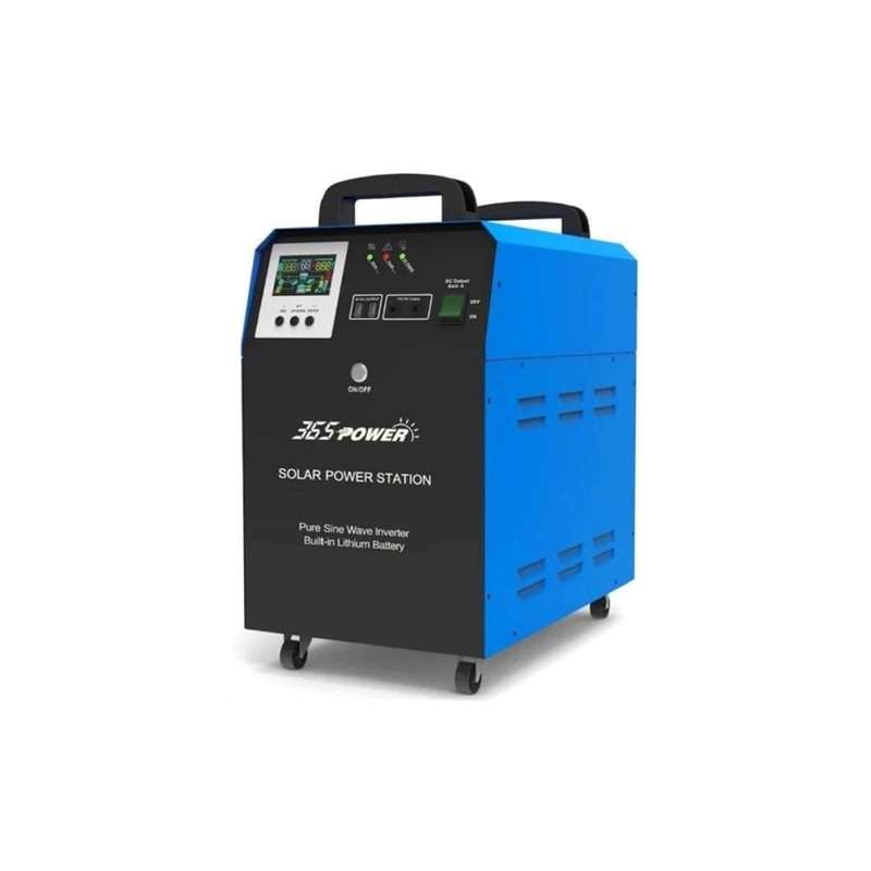 Solarix 365 Power 1000VA 1000W Pure Sine Wave Mobile Inverter with 12.8V 100Ah Lithium LiFePo4 SO...