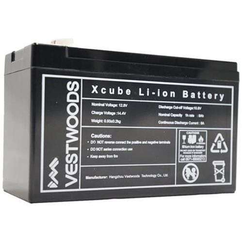 Solarix XCube 12V 8Ah Rechargeable Lithium Battery SOLXCLB12V8AH
