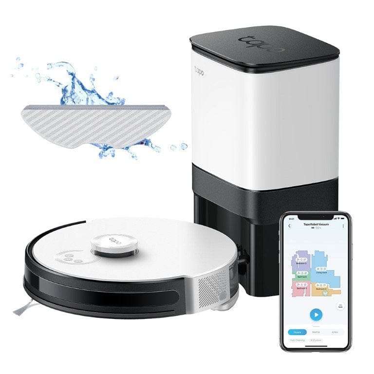 TP-Link Tapo RV30 Plus LiDAR Navigation Robot Vacuum and Mop with Smart Auto-Empty Dock