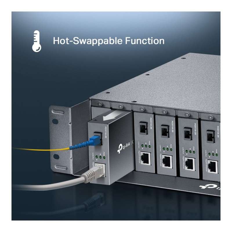 TP-Link Omada TL-FC1420 14-Slot Rackmount Media Converter Chassis