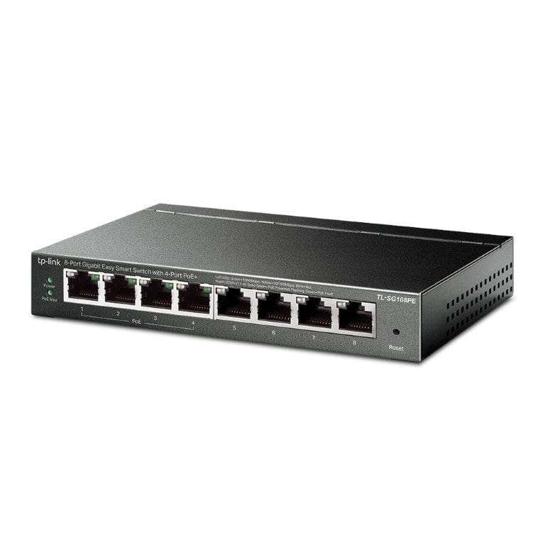 TP-Link TL-SG108PE 8-port Gigabit Easy Smart Switch with 4-port PoE+