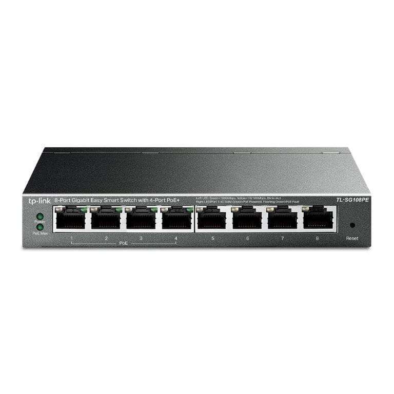 TP-Link TL-SG108PE 8-port Gigabit Easy Smart Switch with 4-port PoE+