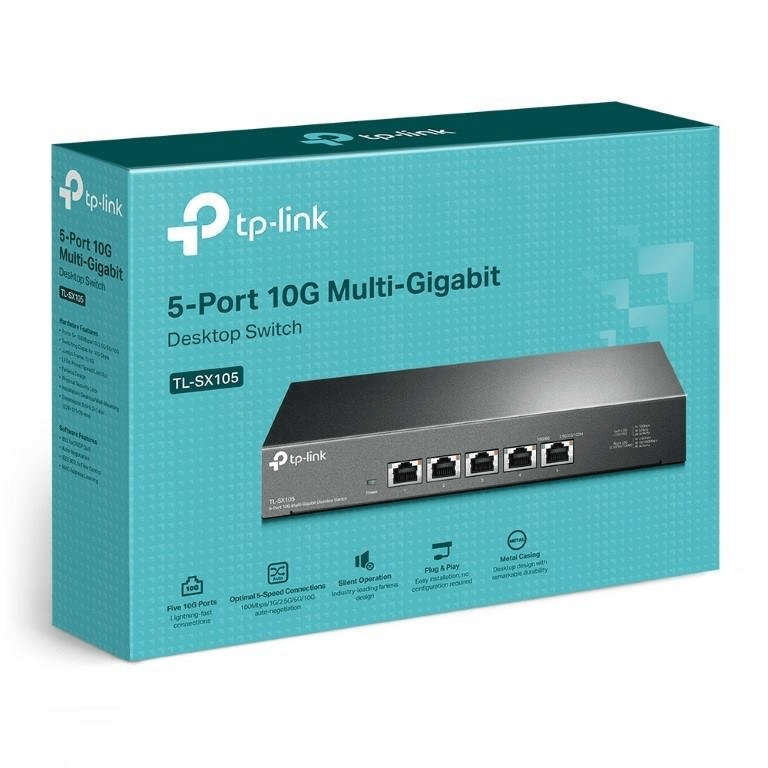 TP-Link TL-SX105 5-port 10GbE Desktop Unmanaged Switch