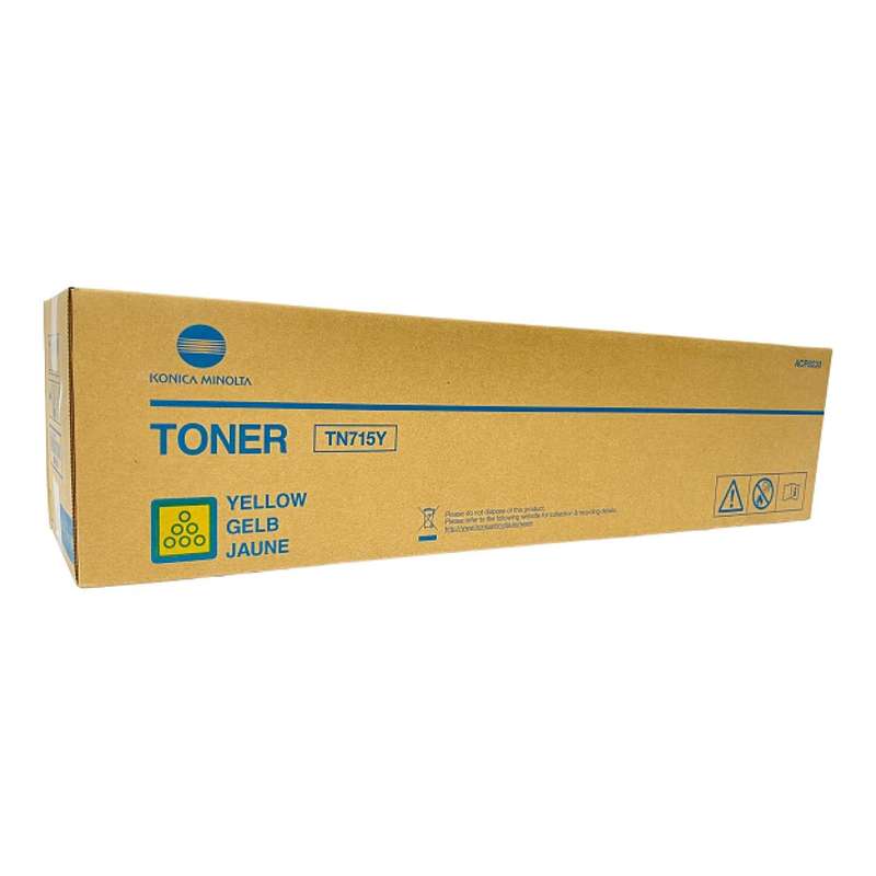 Konica Minolta TN715Y Yellow Toner Cartridge 45,000 pages Original TN-715Y Single-pack
