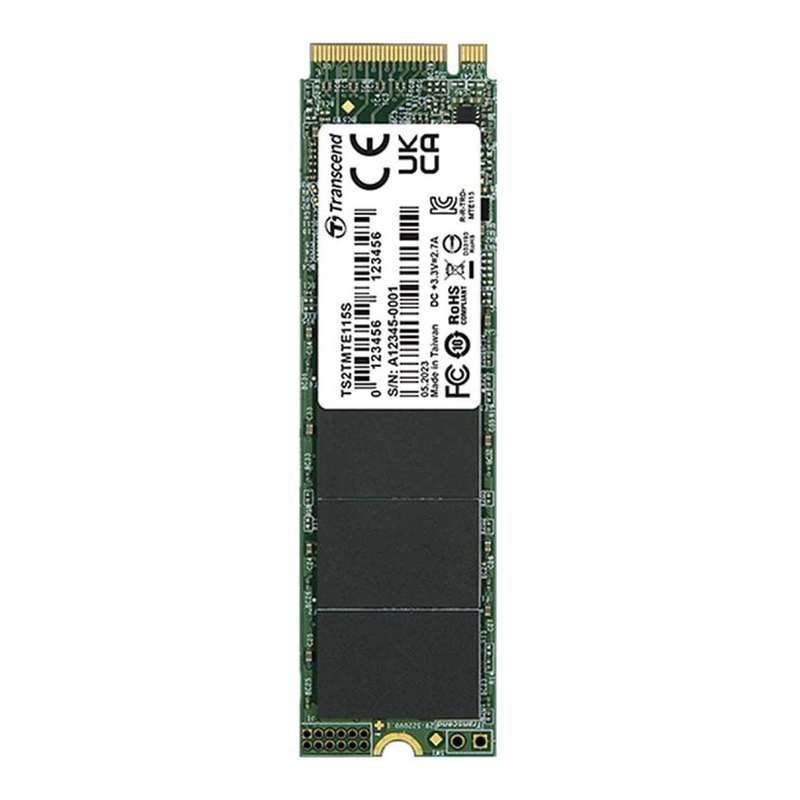 Transcend 2280 M.2 500GB NVMe Gen3x4 Internal SSD TS500GMTE115S