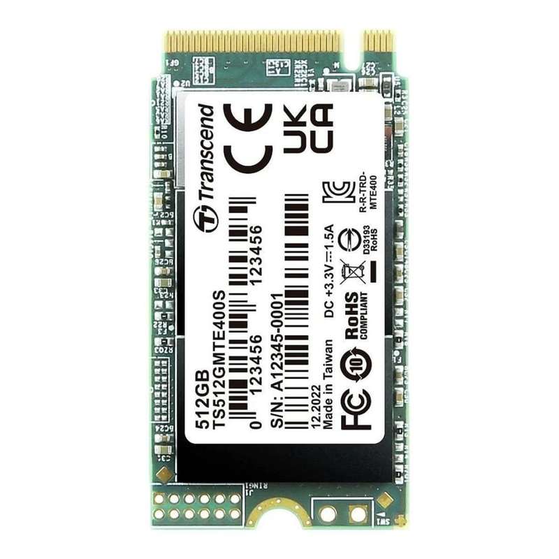 Transcend 400S 512GB M.2 2242 PCI-Express Gen3x4 3D NAND NVMe Internal SSD TS512GMTE400S