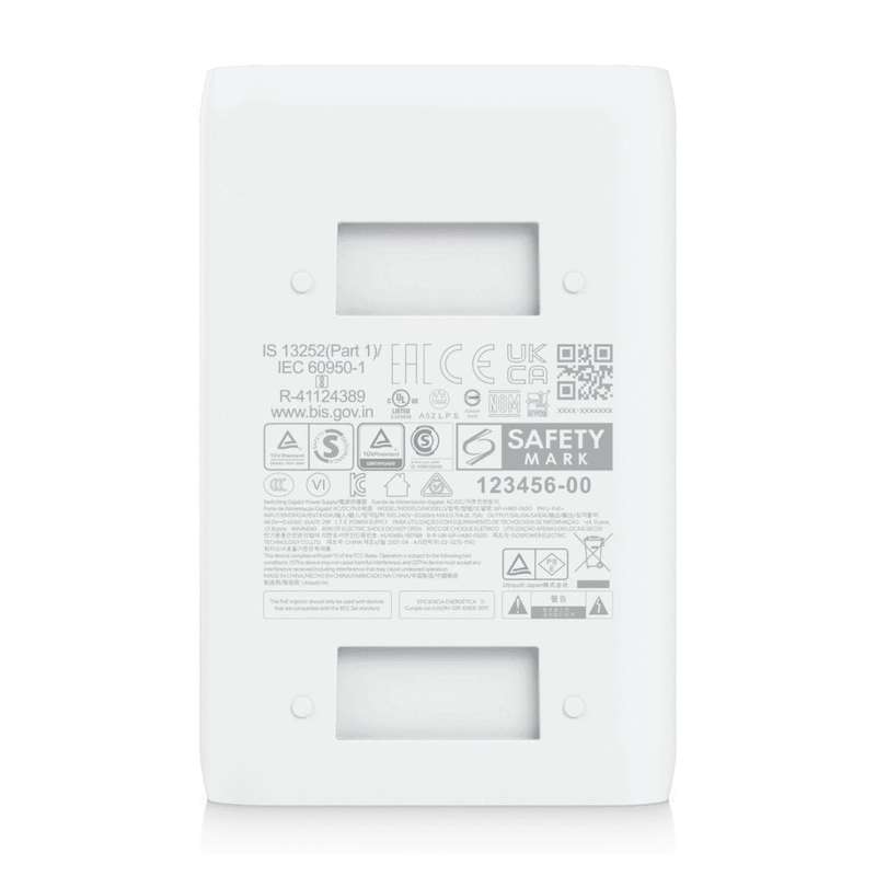 Ubiquiti U-POE+ 48V 30W Gigabit PoE Adapter with No Cable