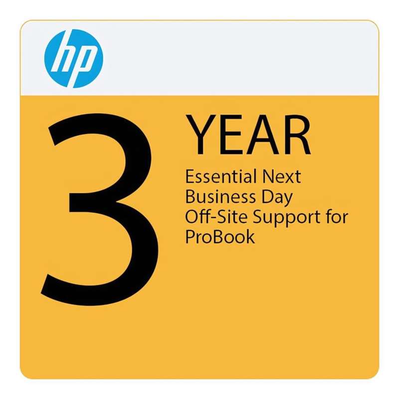 HP 3-year Essential Next Business Day Off-Site Support for Business Notebooks U86DME