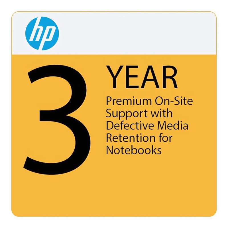 HP 3-year Premium Onsite w/Defective Media Retention Notebook Support U86E1E