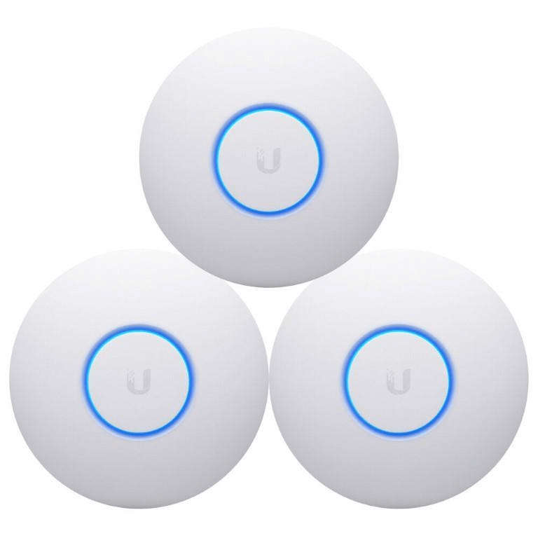 Ubiquiti UAP-nanoHD-3 4x4 MU-MIMO 802.11ac Wave 2 Access Point 3-pack