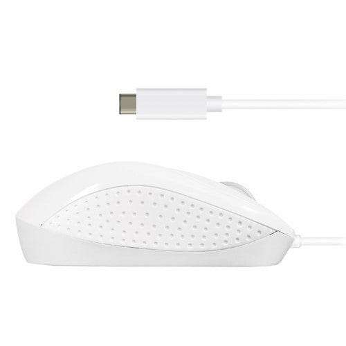 Macally Ambidextrous USB Type-C Optical 1000 DPI Mouse - White UCTURBO