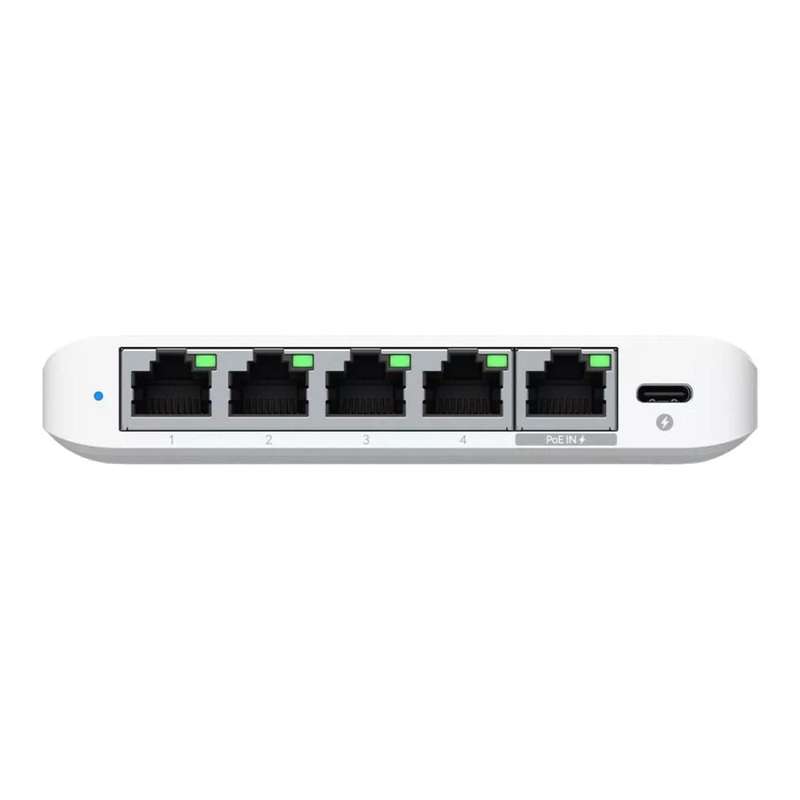 Ubiquiti UniFi Flex Mini 5-port 2.5Gbps PoE Network Switch White USW-FLEX-2.5G-5