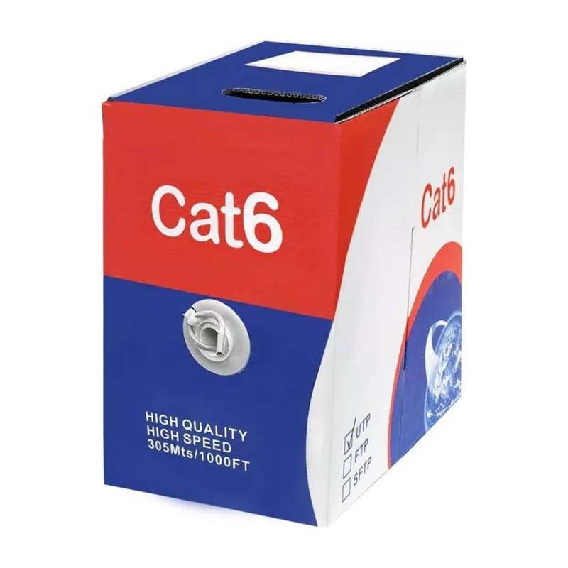 Scoop CAT6 CCA UTP Box Cable 305m Grey UTP-6305CU
