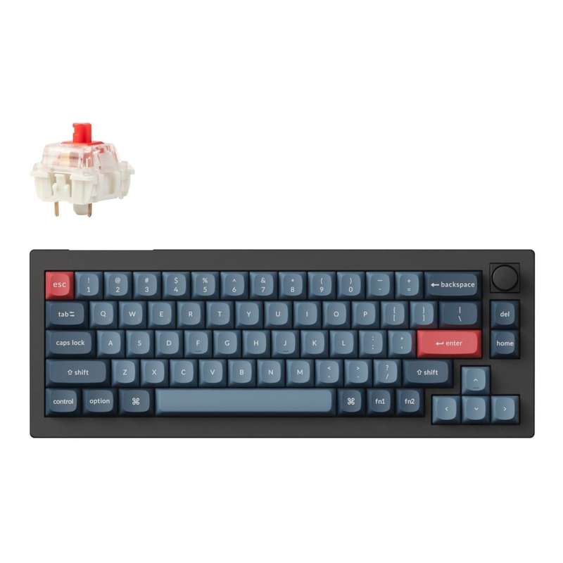 Keychron V2 Max 65 RGB Mechanical Keyboard - Gateron Jupiter Red V2M-D1