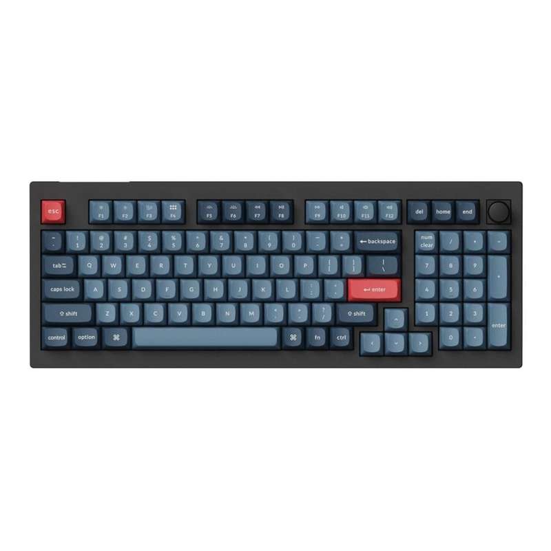 Keychron V5 Max QMK/VIA Wireless Custom Keyboard Black with Red Switches V5M-D1