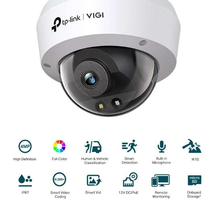 TP-Link Vigi C240(2.8mm) 4MP Full-Color Dome Network Camera