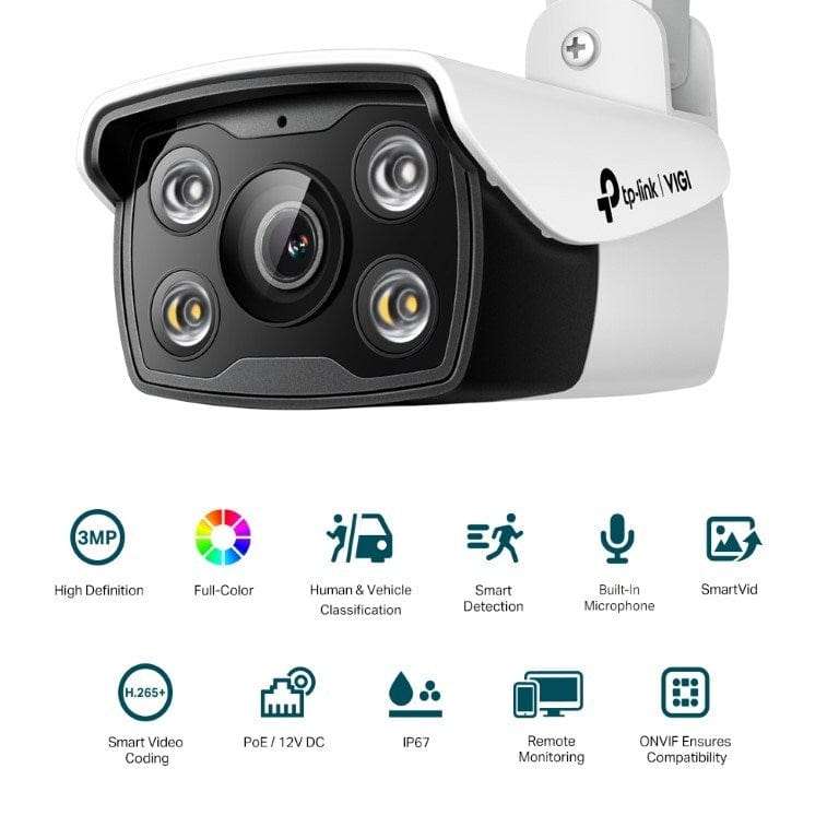 TP-Link Vigi C330(2.8mm) 3MP Outdoor Full-Colour Bullet Network Camera