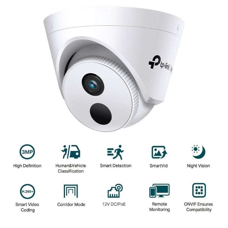 TP-Link Vigi C430I(2.8mm) 3MP IR Turret Network Camera