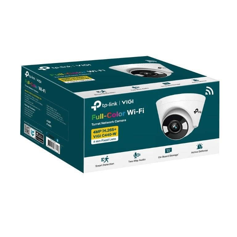 TP-Link Vigi C440-W(4mm) 4MP Full-Colour Wi-Fi Turret Network Camera