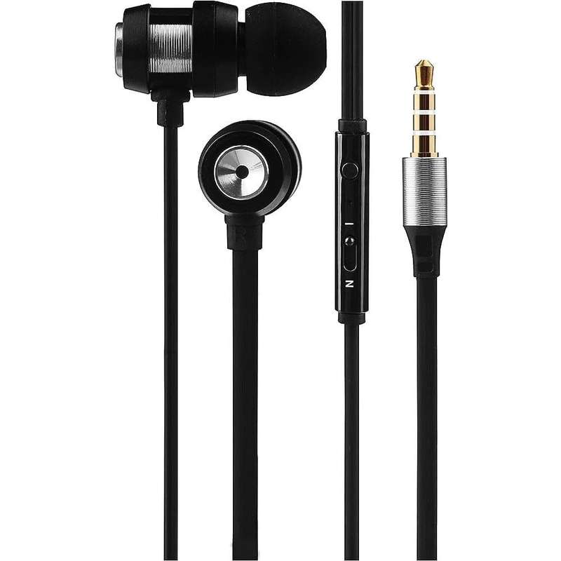 Volkano Alloy Series Earphones with Mic Silver VK-1007-SL(V1)