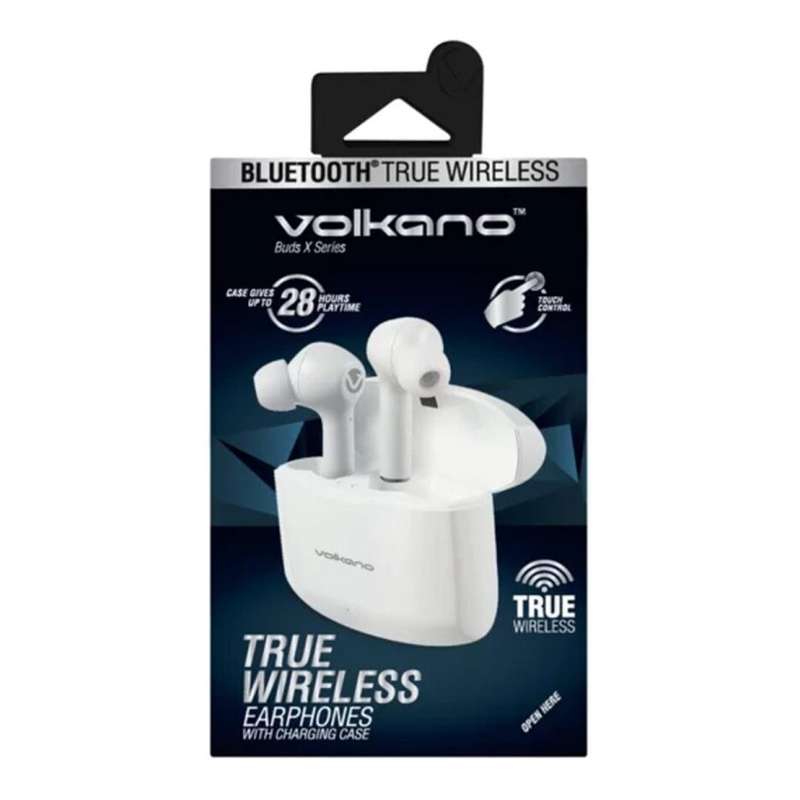 Volkano Buds X Series TWS Earphones with Charging Case White VK-1138-WT(V1)
