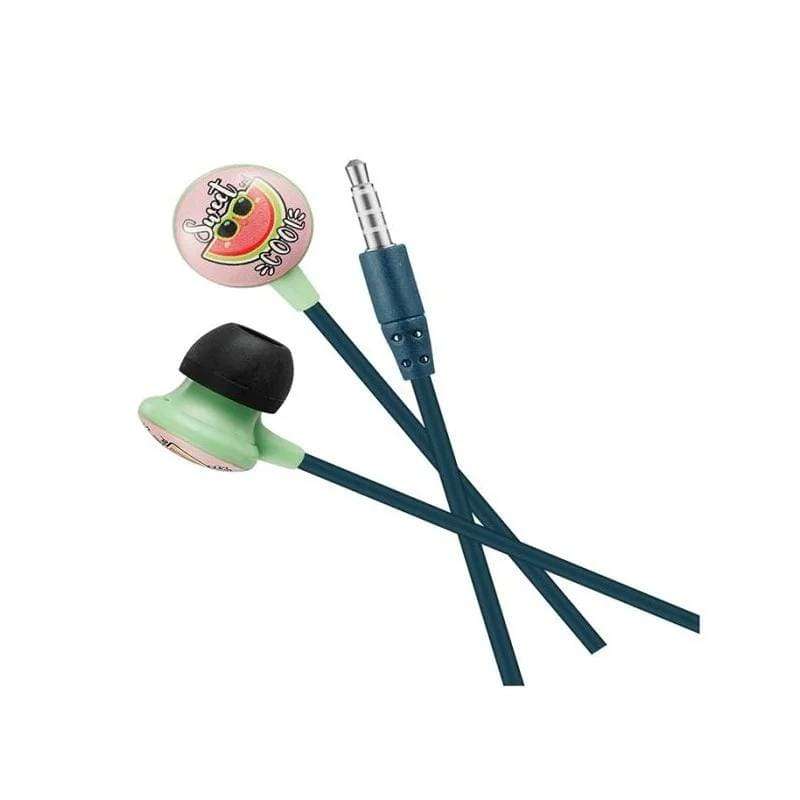 Volkano Kiddies Series Earphones with Keychain - Watermelon2 VK-1150-WM-US