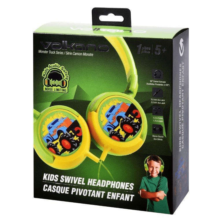 Volkano Boys Monster Truck Kiddies Headset VK-2000-BMT