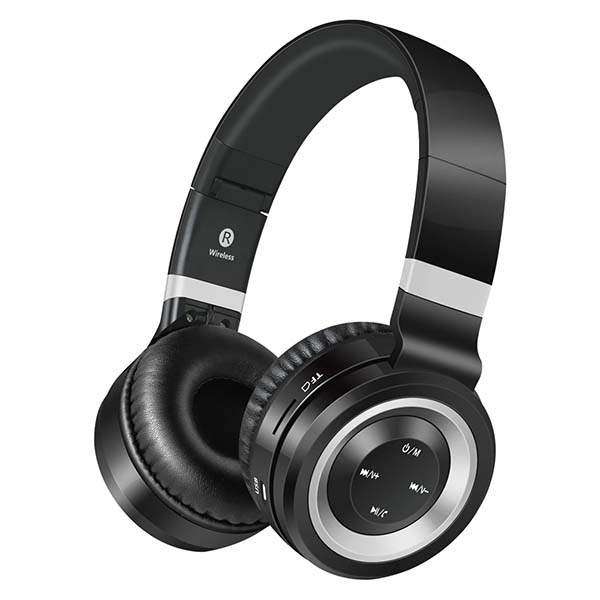 Volkano Lunar 2.0 Series Wireless Bluetooth Headset Black and Silver VK-2004-BKSL(V2)