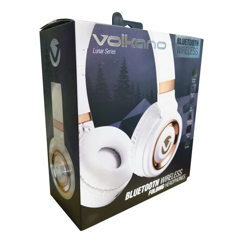 Volkano Lunar Series Bluetooth Headphones White Rose Gold VK-2004-WTGD(V1)