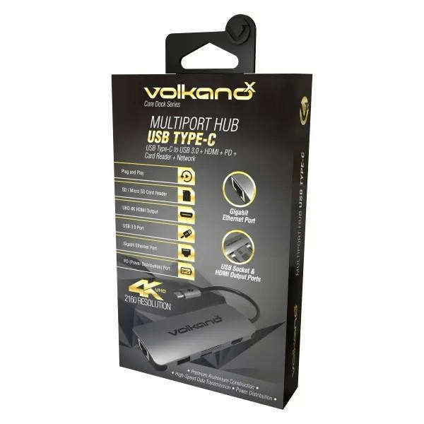 VolkanoX Core Dock Series USB Type-C Docking Station VK-20041-CH